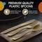 Exquisite Polished Plastic Silverware – 150 Pcs Heavy Duty Cutlery Set – 50 Each of Forks, Knives & Spoons – Disposable Utensil Set for Parties, Events & Catering – Flatware Set by Party Solids